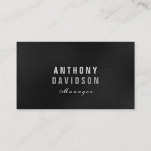 Stilvolle Trendy Gray Riege Letters Business Card Visitenkarte