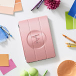 Stilvolle trendy Rose Gold Girly Monogram Vorlage iPad Pro Cover<br><div class="desc">Stilvolle modische Rose Gold Girly Monogram Template Elegant Modernes iPad Smart Cover.</div>