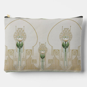 Stilvolle Tulips Jugendstil-Medaillen Bridemaid Zubehörtasche