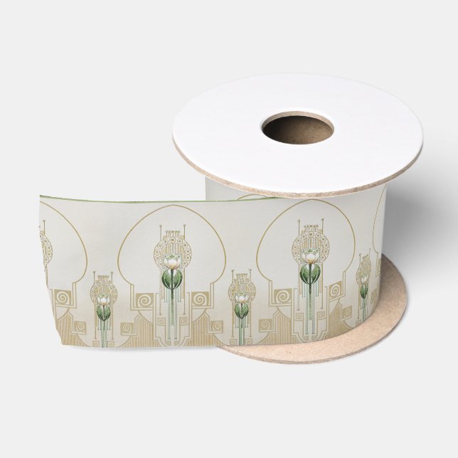 Stilvolle Tulips Jugendstil-Medaillen - Wechsel Satinband (Spule)