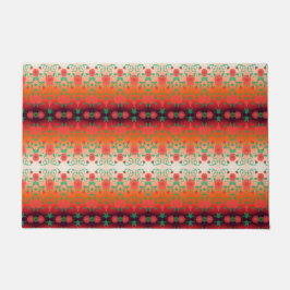 Stilvolle Türmatte mit rot und schwarz