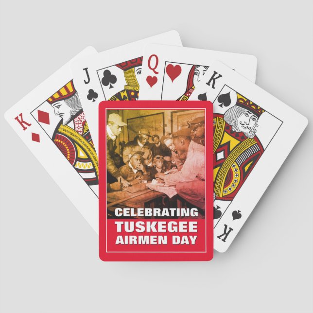 Stilvolle TUSKEGEE Airmen Spielkarten (Rückseite)