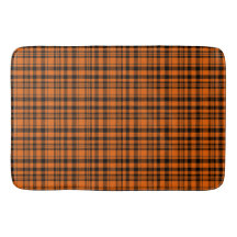 Stilvolle Twill Kariert Orange Black Design Muster