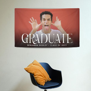 Stilvolle Typografy Overlay Foto Graduate Banner