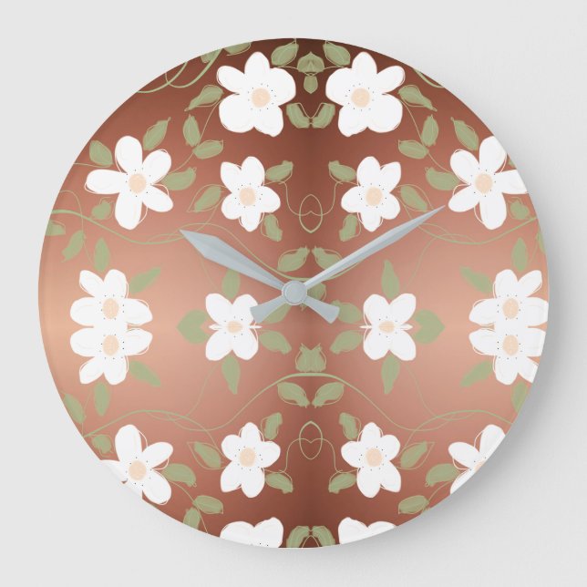 Stilvolle Uhr mit Honey Brown (Vorderseite)