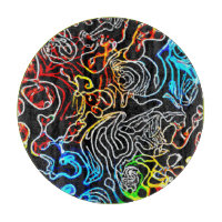 Stilvolle und farbenfrohe Neonmuster Form