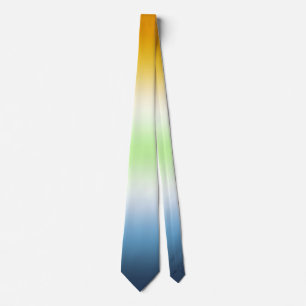 Stilvolle Unisex-AroAce-Agender-Stolzflagge Krawat Krawatte