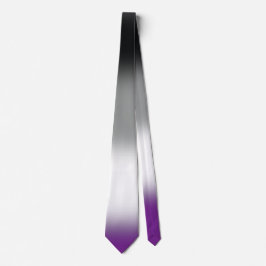 Stilvolle Unisex Asexual Pride Krawatte, Ace Flag  Krawatte