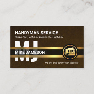 Stilvolle Velvet Brown Gold Lines Border Visitenkarte