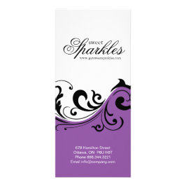 Stilvolle Versatile Rack Card Werbekarte