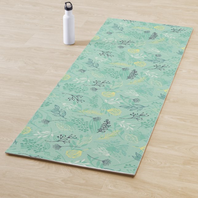 Stilvolle, verschiedene Laubgrün Yogamatte (Beispiel)