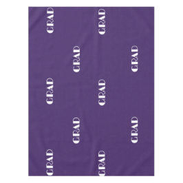 Stilvolle violette Typografie Tischdecke