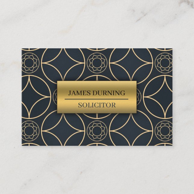 Stilvolle Visitenkarte im Stil der 20er Jahre. Vis (Vorderseite)