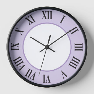 Stilvolle Wall Clock - lila leicht Uhr