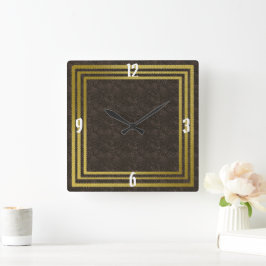 Stilvolle Wall-Uhr entwirft Time Piece auf Zazzle Quadratische Wanduhr