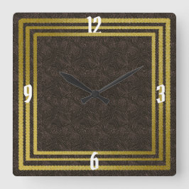 Stilvolle Wall-Uhr entwirft Time Piece auf Zazzle Quadratische Wanduhr