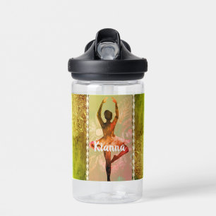Stilvolle Watercolor Ballerina Trinkflasche