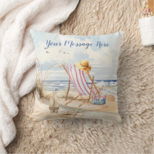 Stilvolle Watercolor Beach Ocean Sand Personalize