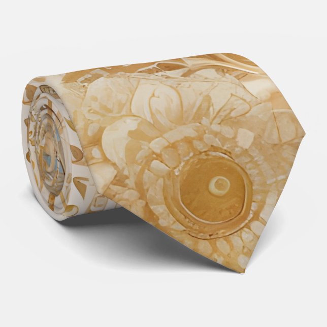 Stilvolle Wedding Light Boho Floral Neck Tie Krawatte (Gerollt)