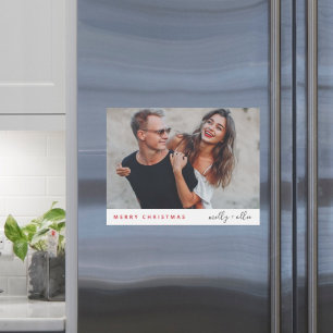 Stilvolle Weihnachten Modern Trendy Couple Magnet 