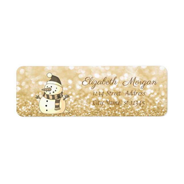Stilvolle Weihnachten, Schneemann, Glitterie (Vorne)