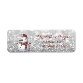Stilvolle Weihnachten, Schneemann, Glitterie