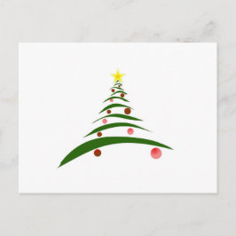 Stilvolle Weihnachtsbaume Feiertagspostkarte