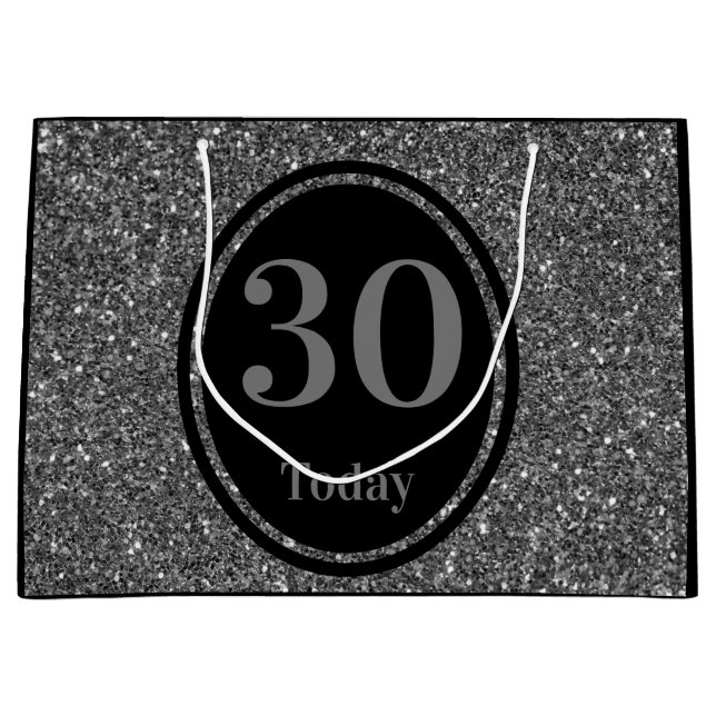 Stilvolle Weihnachtsgeschenktasche 30. Große Geschenktüte (Vorderseite)