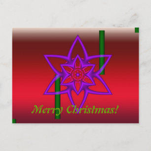 Stilvolle Weihnachtskarte Feiertagspostkarte