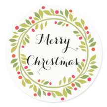 Stilvolle Weihnachtskrautsticker