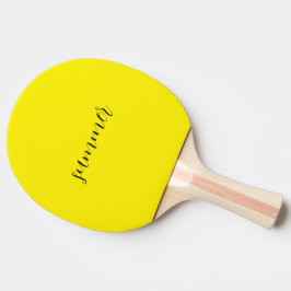 Stilvolle weiße Tasche mit gelbem "Summer" Tischtennis Schläger
