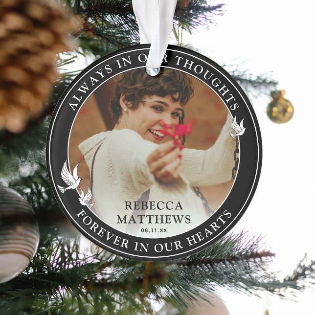 Stilvolle White Doves Foto-Gedenkstätte Ornament (Von Creator hochgeladen)