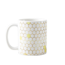 Stilvolle White Gold Honeycomb