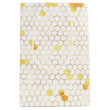 Stilvolle White Gold Honeycomb