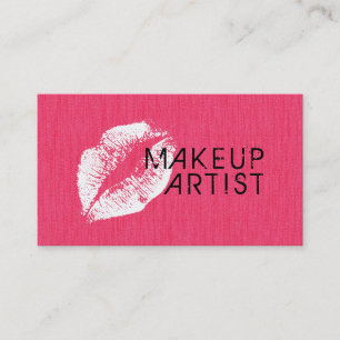 Stilvolle White Lips Makeup Artist Salon #34 Visitenkarte