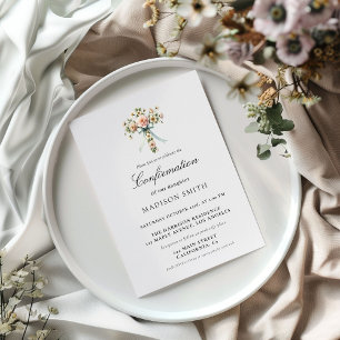 Stilvolle Wildblume Garten Erste Heilige Kommune Einladung