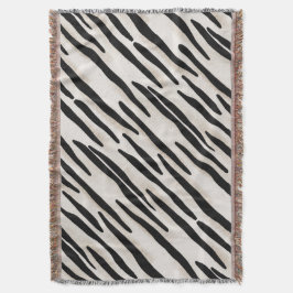 Stilvolle Zebra Print Throw Decke Koordination