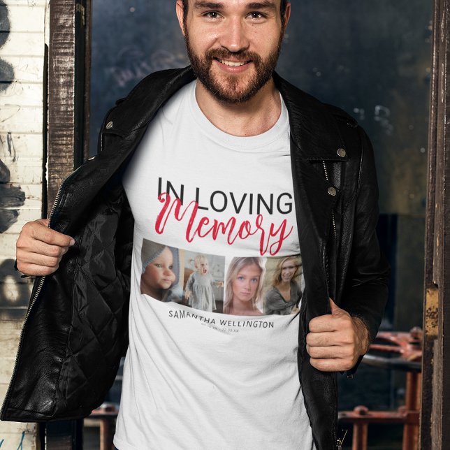 Stilvoller 4-Foto-Gedächtniswochenende T - Shirt (Von Creator hochgeladen)
