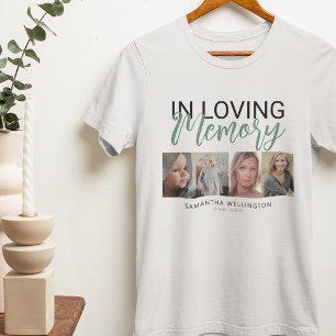 Stilvoller 4-Foto-Gedächtniswochenende T - Shirt