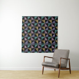 Stilvoller abstrakter geometrischer Druck – modern Wandteppich