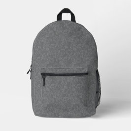Stilvoller Abstrakter Grauer Flor-Rucksack Bedruckter Rucksack