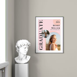 Stilvoller Arch Foto Abschluss Keepake Poster