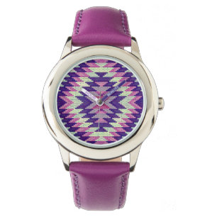 Stilvoller aztekischer Entwurf Armbanduhr