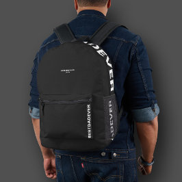 Stilvoller Best Vater je Schwarz-weiß kühl modern Bedruckter Rucksack