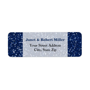 Stilvoller blauer Glitzer