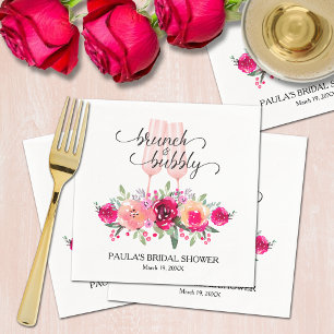 Stilvoller Brunch und blubbly Brautparty Serviette
