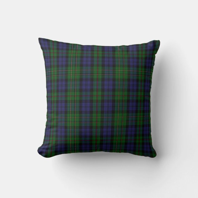 Stilvoller Clan MacEwen Tartan-kariertes Kissen (Vorderseite)