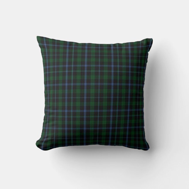 Stilvoller Clan-Murraytartan-kariertes Kissen (Vorderseite)