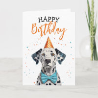 Stilvoller Dalmatiner Hund mit Bow Krawatte Geburt