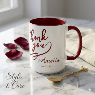 Stilvoller Dankeschön 15 oz Kombi-Becher zum Versc Tasse